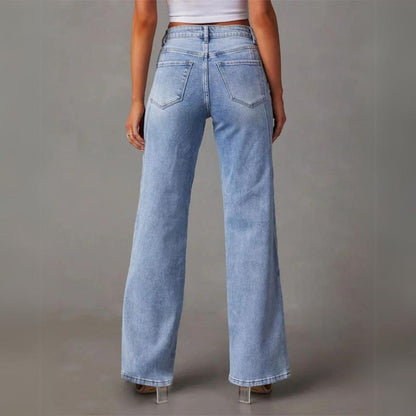 Carmen Women’s Baggy Jeans with High-Rise Design and Wide Leg Cut 2