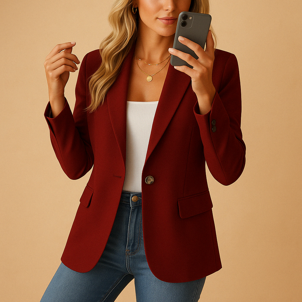 Clara Women's Blazer with Structured Fit and Lightweight Design 4