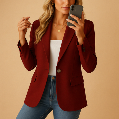Clara Women's Blazer with Structured Fit and Lightweight Design 4
