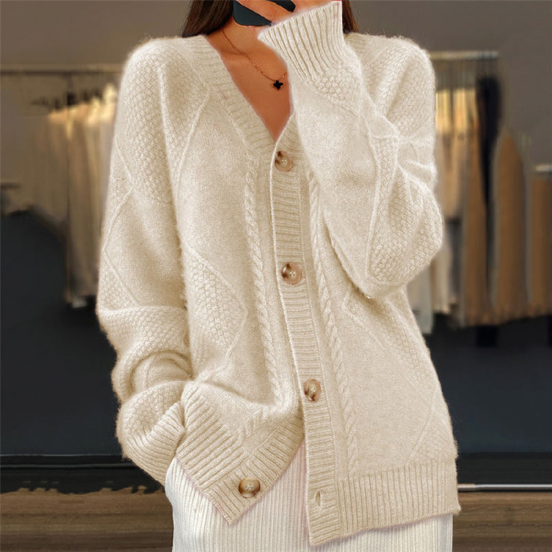 Clara Women’s Cardigan Sweater with Long Sleeves and Casual Fit 2