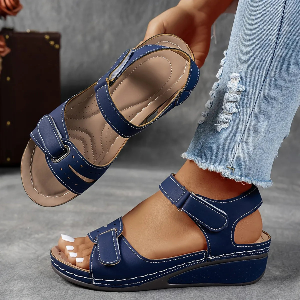 Cleo Women’s Sandals with Ergonomic Design and Vintage-Inspired Straps 7