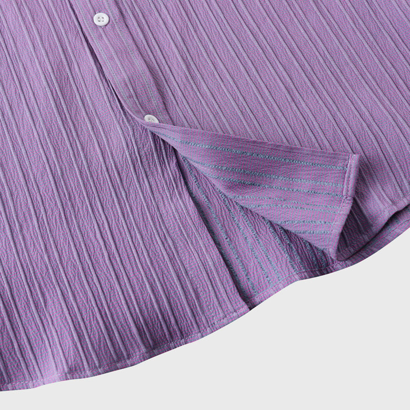 Coast Men's Shirt with Breathable Linen and Cotton Blend Design 5