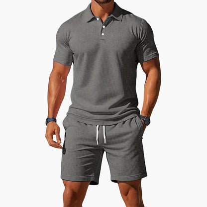 Cora Men's Polo Set with Tailored Fit and Structured Collar 5