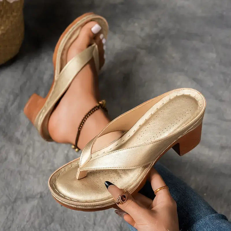Cora Women’s Sandals with Open Design and Subtle Heels 1