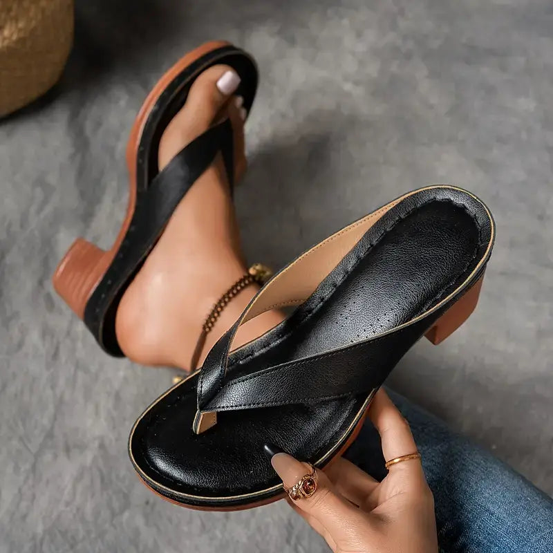 Cora Women’s Sandals with Open Design and Subtle Heels 3