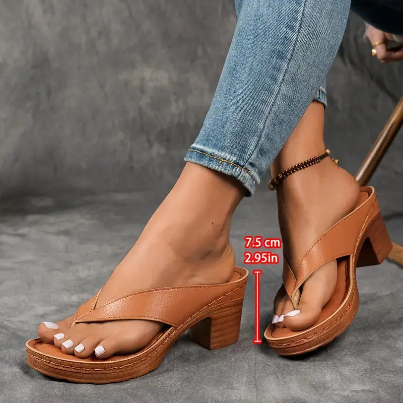 Cora Women’s Sandals with Open Design and Subtle Heels 5
