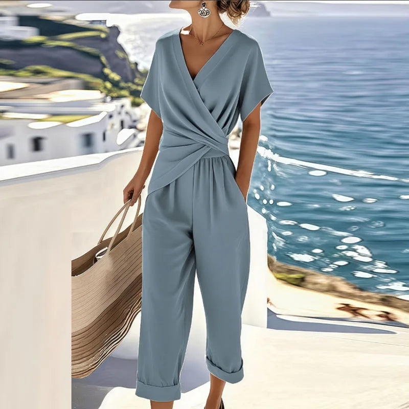 Cora Women's Two Piece Set with Relaxed Fit and Breathable Fabric 1