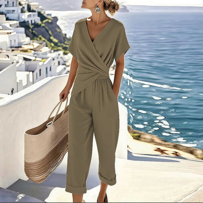 Cora Women's Two Piece Set with Relaxed Fit and Breathable Fabric 2