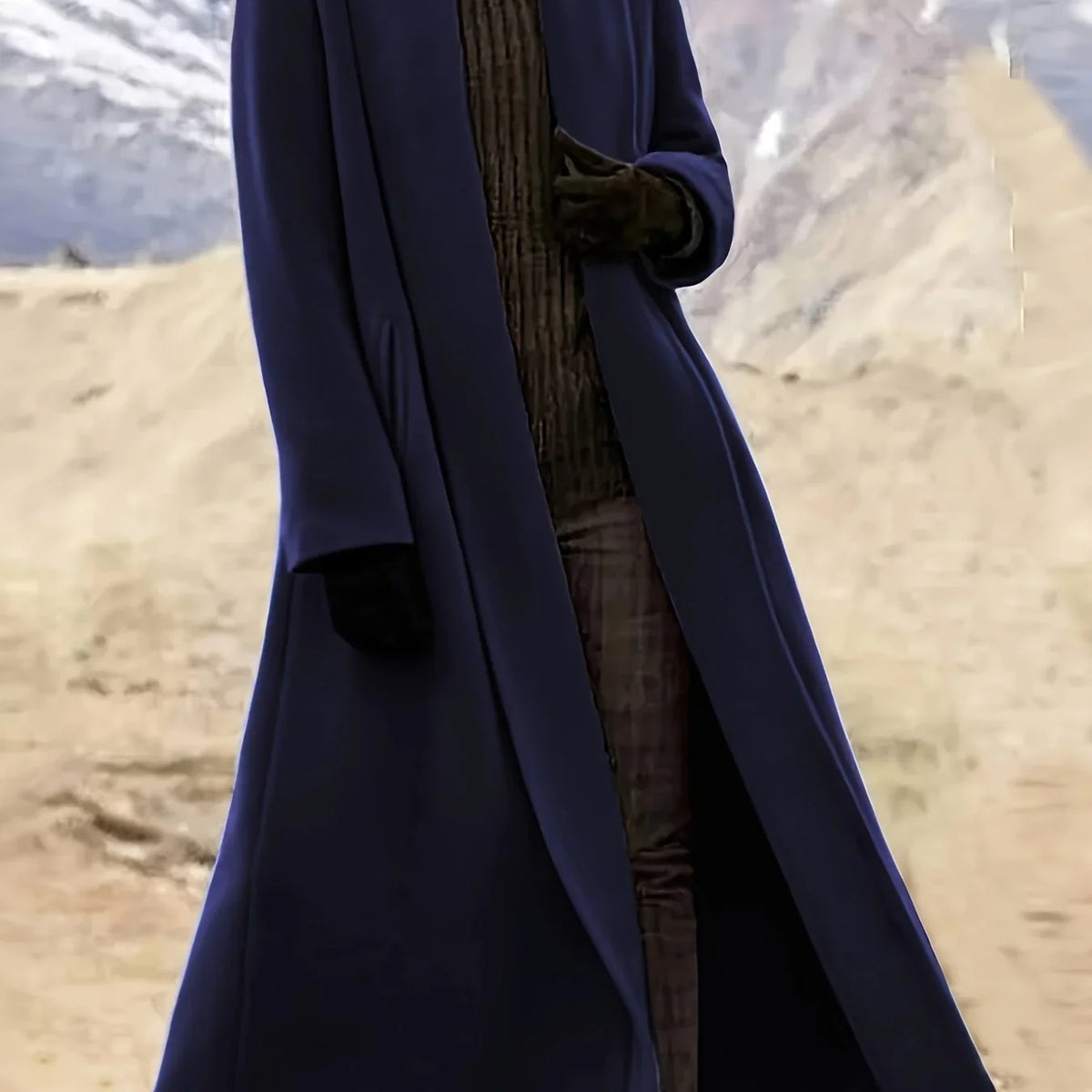 Cordelia Women’s Longline Coat featuring a flowing silhouette and open front design, perfect for stylish layering in any season. 10