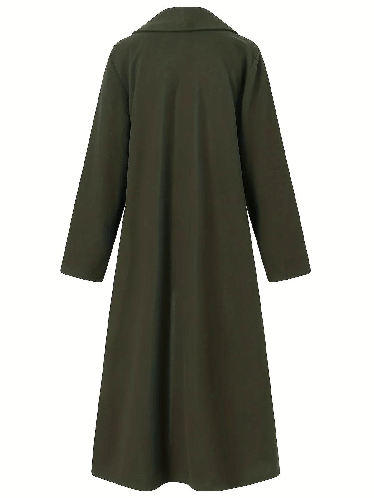 Cordelia Women’s Longline Coat featuring a flowing silhouette and open front design, perfect for stylish layering in any season. 3