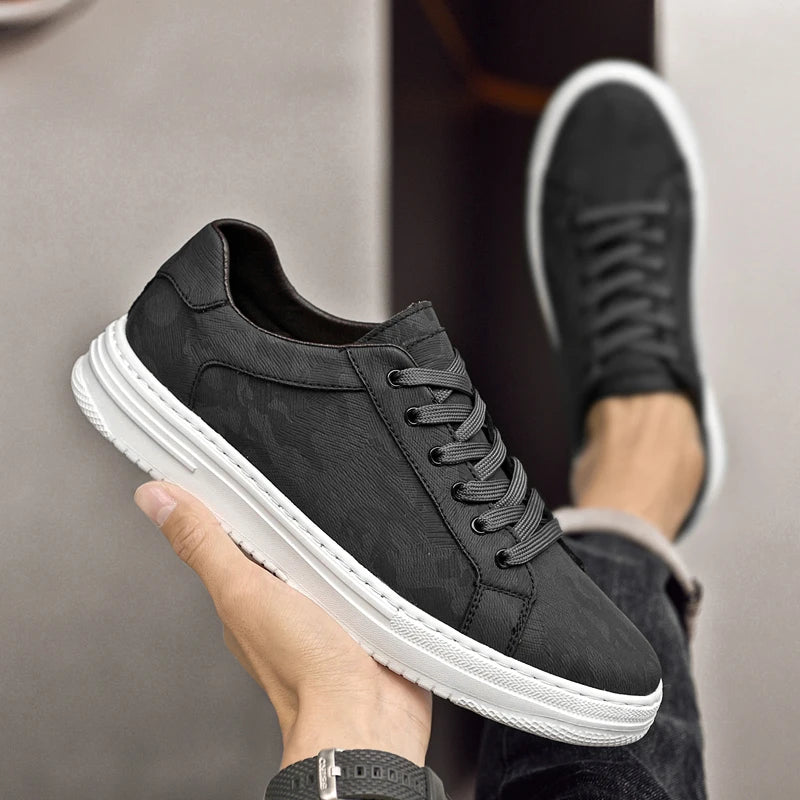 Cove Men's Sneakers with Genuine Leather Upper and Durable Rubber Outsole 2