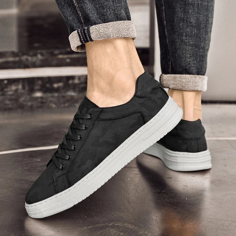 Cove Men's Sneakers with Genuine Leather Upper and Durable Rubber Outsole 3