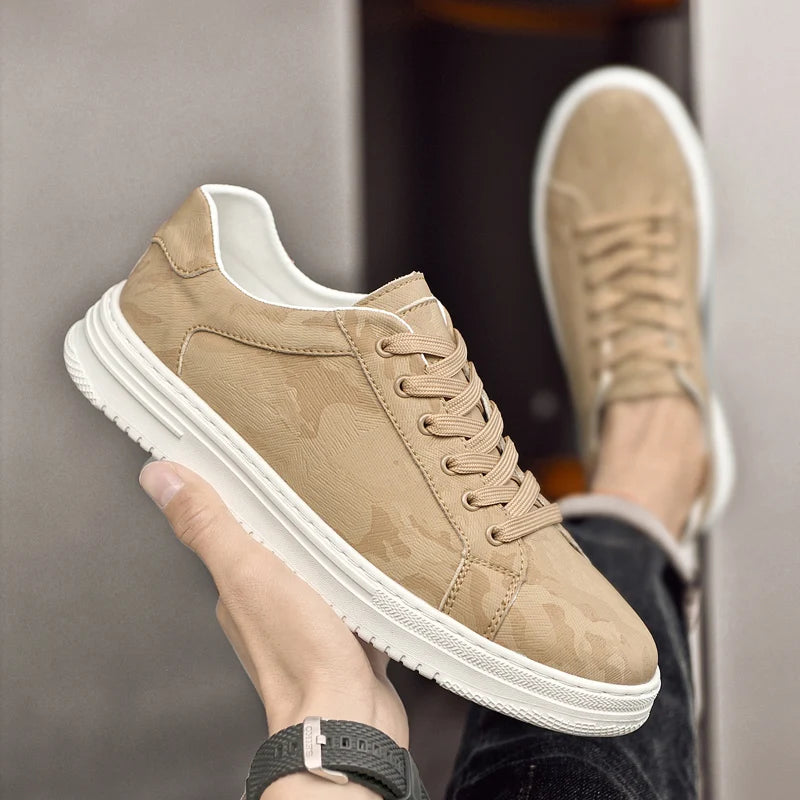 Cove Men's Sneakers with Genuine Leather Upper and Durable Rubber Outsole 6