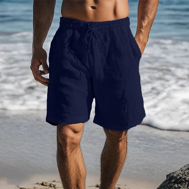 Crest Men's Swim Trunks with Quick-Drying Fabric and Elastic Drawstring Waistband 3