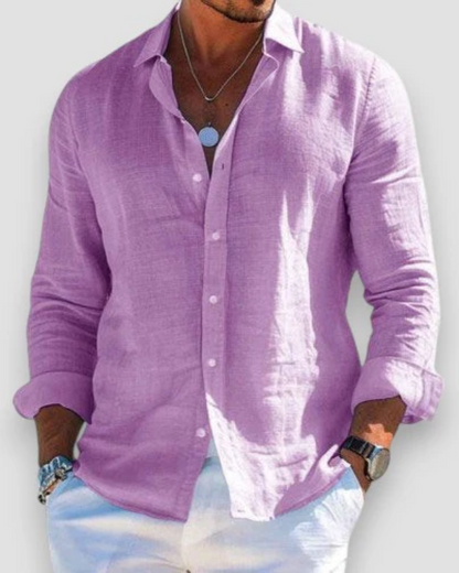 Crisp Men’s Dress Shirt with Lightweight Breathable Fabric and Tailored Fit 5