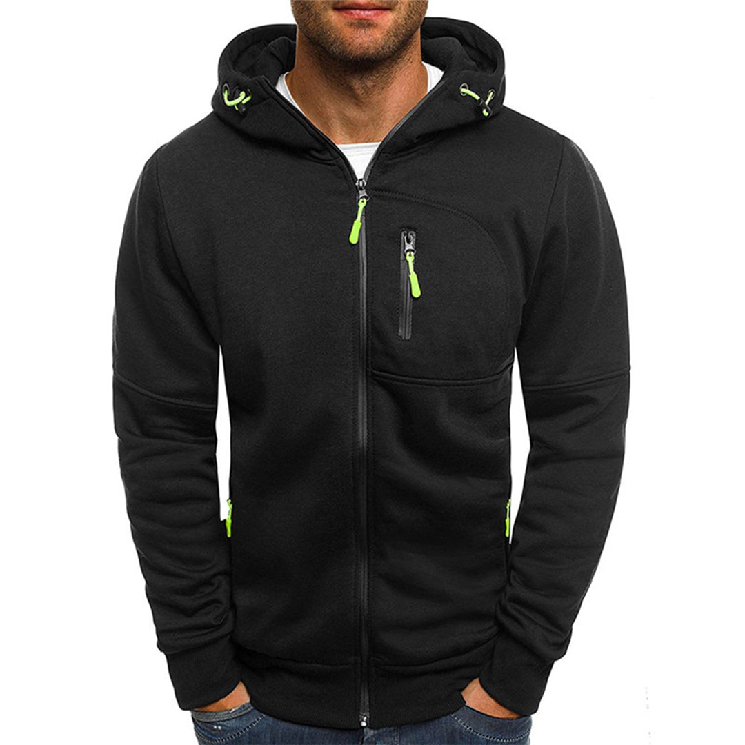 Cruz Men's Hoodie with Full-Length Zip and Relaxed Fit 0