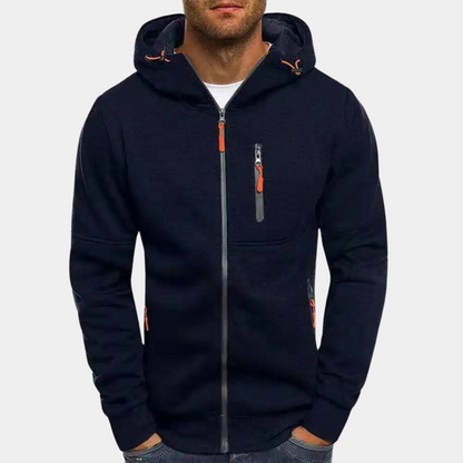 Cruz Men's Hoodie with Full-Length Zip and Relaxed Fit 10