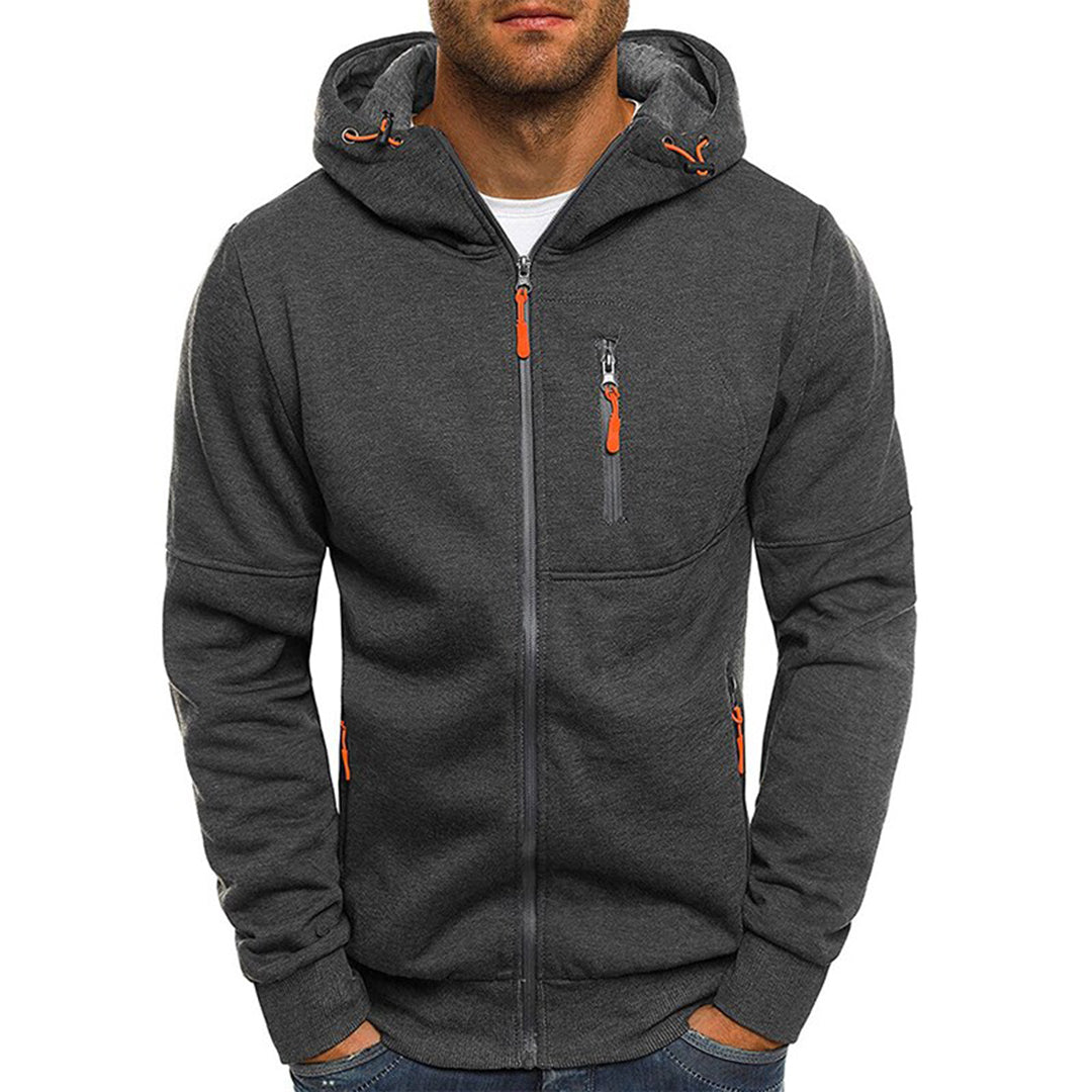 Cruz Men's Hoodie with Full-Length Zip and Relaxed Fit 2