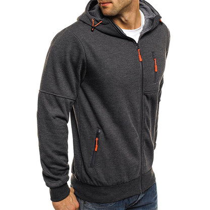 Cruz Men's Hoodie with Full-Length Zip and Relaxed Fit 4