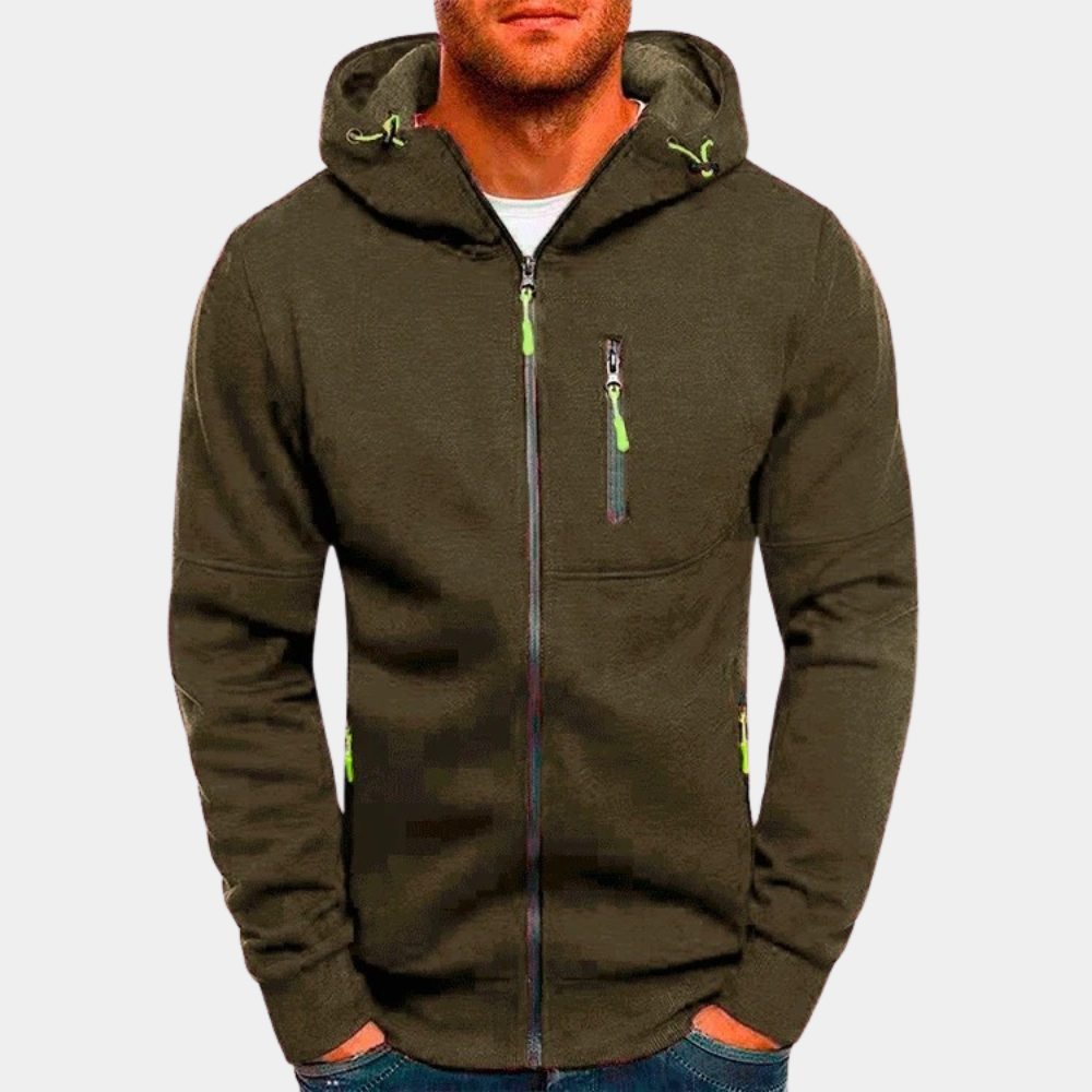 Cruz Men's Hoodie with Full-Length Zip and Relaxed Fit 9
