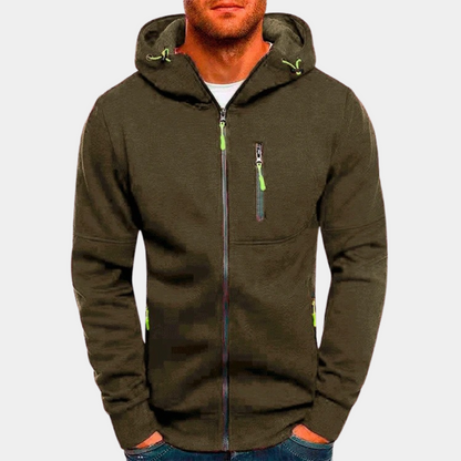 Cruz Men's Hoodie with Full-Length Zip and Relaxed Fit 9