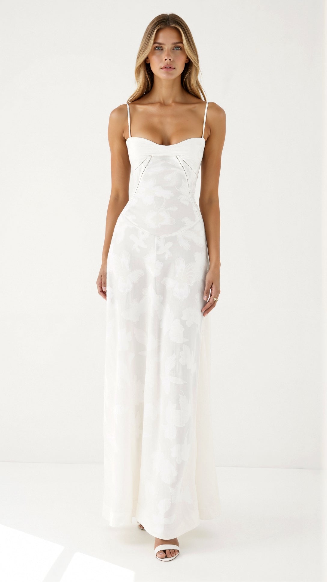 Dahlia Women’s Maxi Dress with Structured Neckline and Flowing Silhouette 3