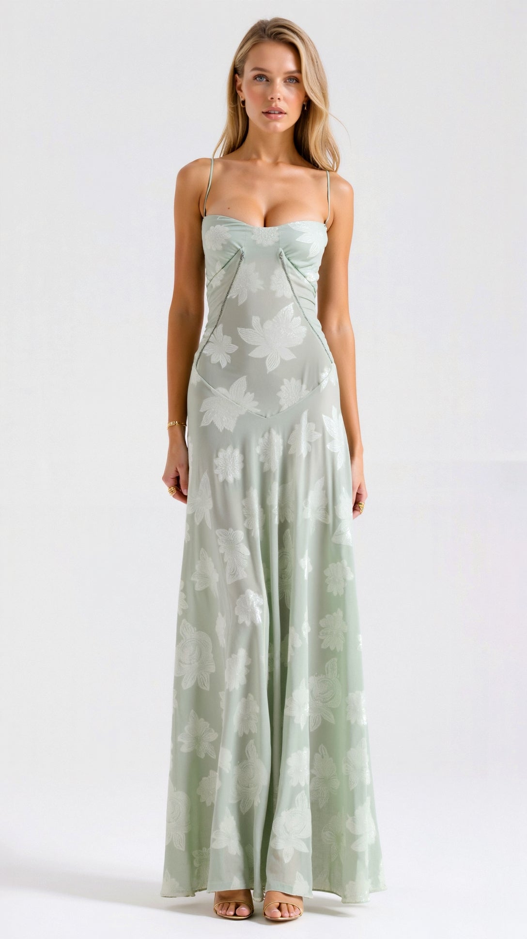 Dahlia Women’s Maxi Dress with Structured Neckline and Flowing Silhouette 5