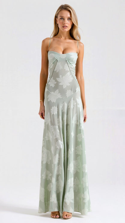 Dahlia Women’s Maxi Dress with Structured Neckline and Flowing Silhouette 5