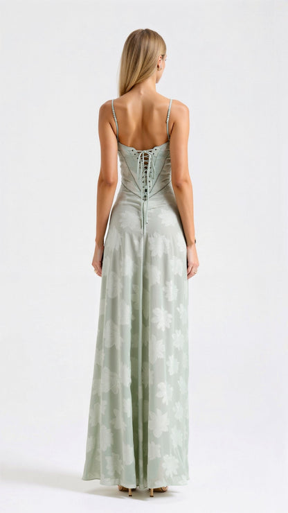 Dahlia Women’s Maxi Dress with Structured Neckline and Flowing Silhouette 6