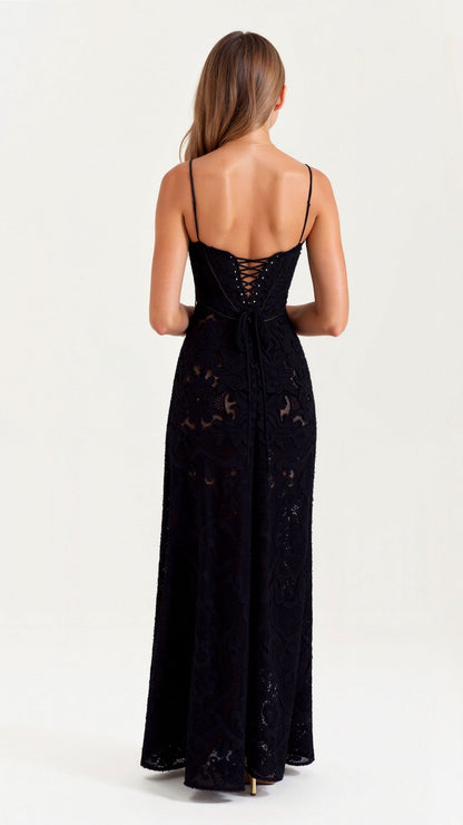 Dahlia Women’s Maxi Dress with Structured Neckline and Flowing Silhouette 7