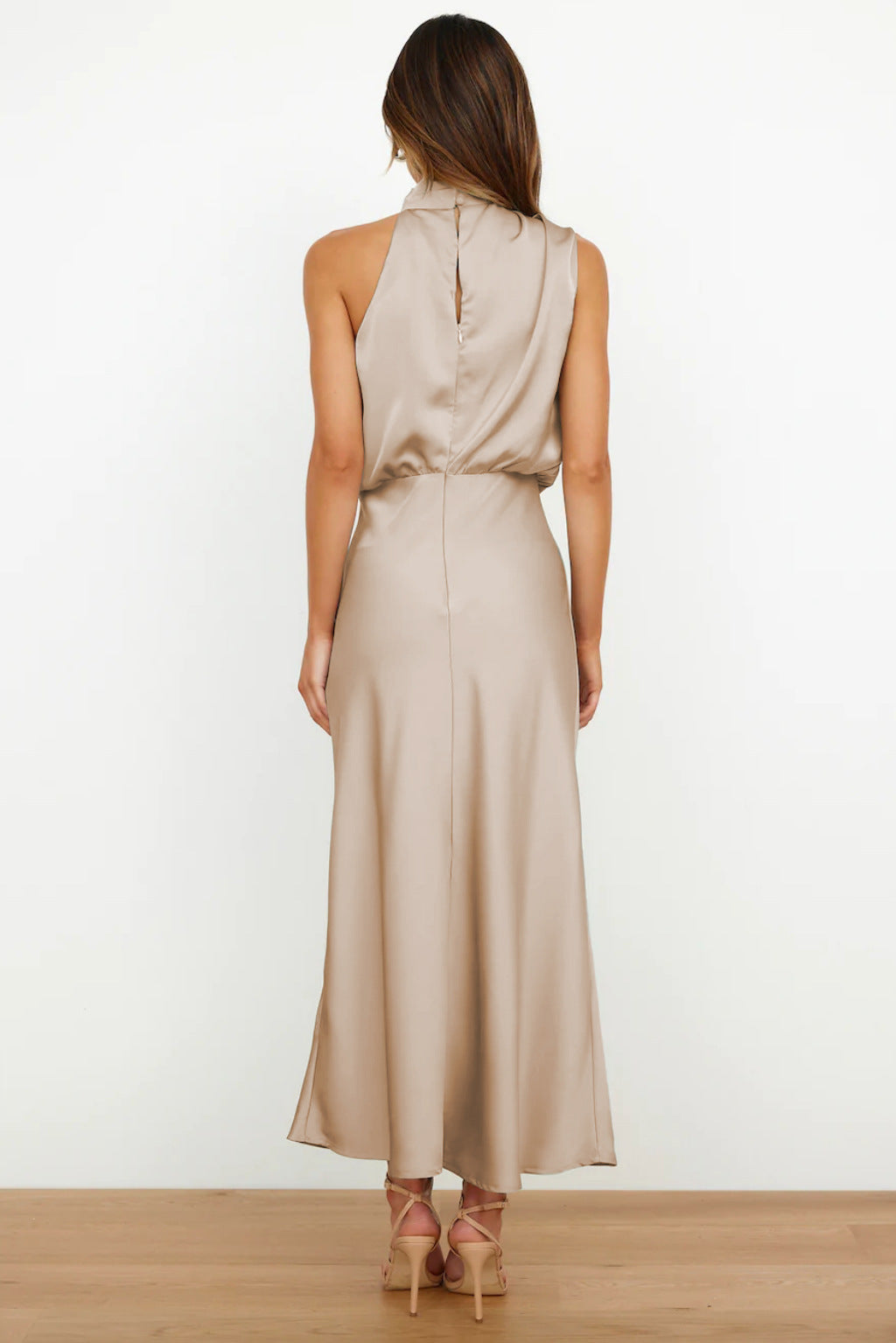 Dalia Women’s Cocktail Dress with Draped Neckline and Flowing Silhouette 4