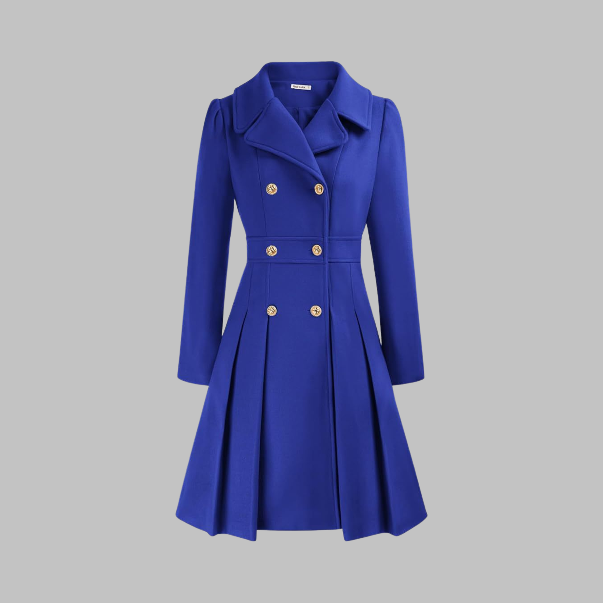 Dami Women's Long Sleeve Coat | Double Button, Classic Silhouette 9