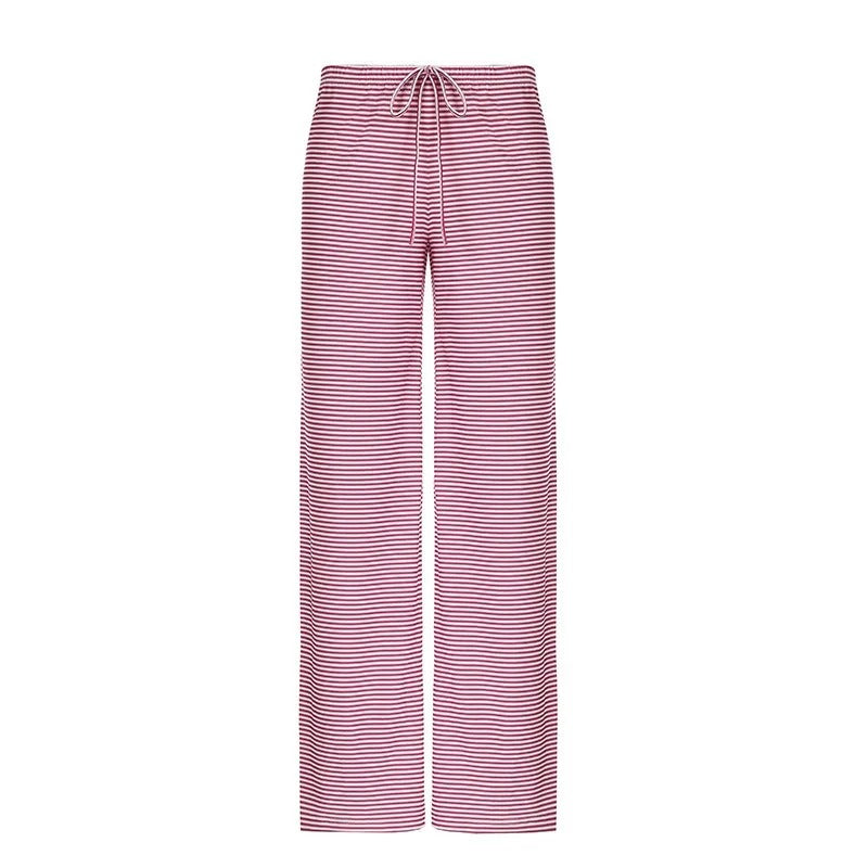 Dazzle Women’s Wide Leg Trousers with Vertical Striped Design and Relaxed Fit 4