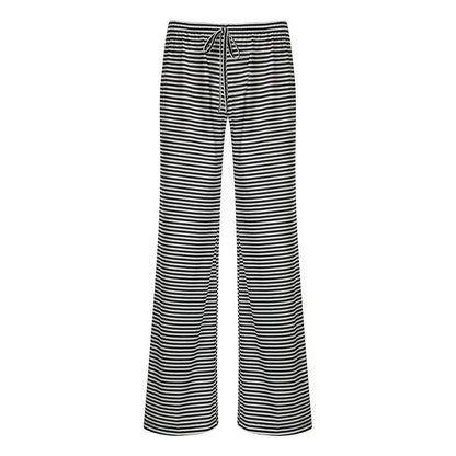 Dazzle Women’s Wide Leg Trousers with Vertical Striped Design and Relaxed Fit 8