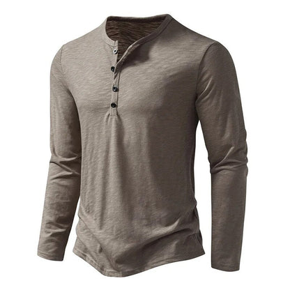 Dixon Men’s Henley Shirt with Slim Fit and Lightweight Design 0