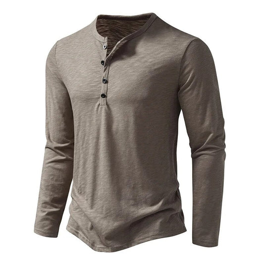 Dixon Men’s Henley Shirt with Slim Fit and Lightweight Design 0