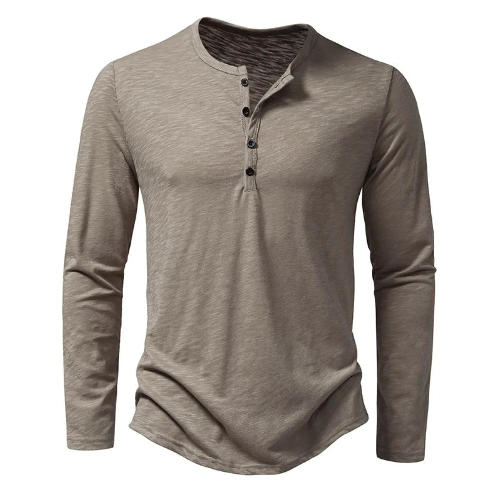Dixon Men’s Henley Shirt with Slim Fit and Lightweight Design 1