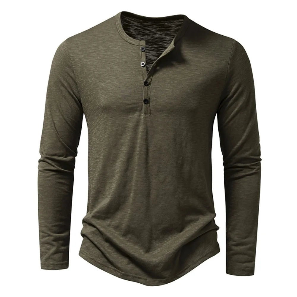 Dixon Men’s Henley Shirt with Slim Fit and Lightweight Design 3