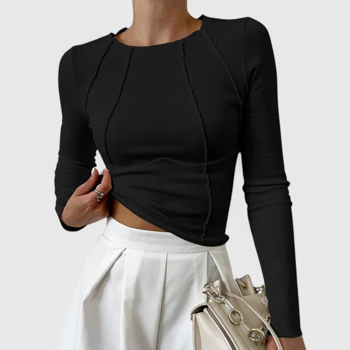 Dora Women’s Shirt with Long Sleeves and Figure-Hugging Fit 1