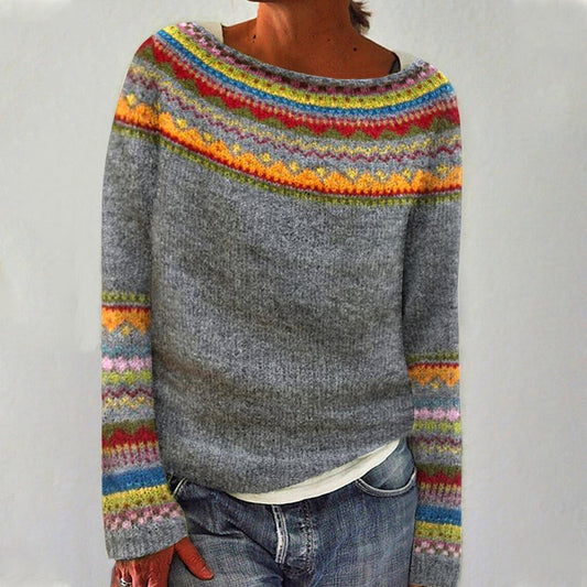 Dorothea Women’s Crew Neck Sweater with Loose Fit for Everyday Wear 0