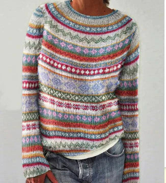 Dorothea Women’s Crew Neck Sweater with Loose Fit for Everyday Wear 2