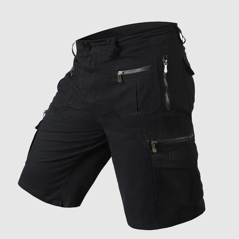 Dynamo Men’s Cargo Shorts with Multi-Pocket Design and Zipper Details 1