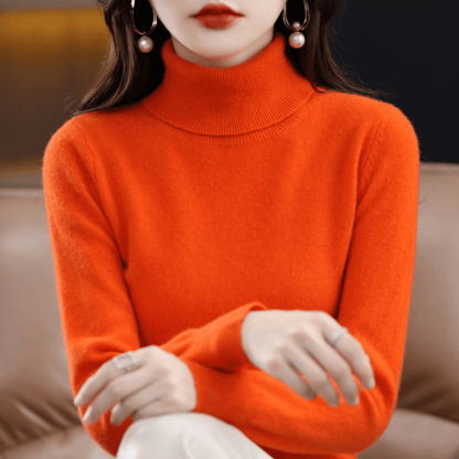 Elfriede Women’s Classic Sweater with Warm Turtleneck Design 7