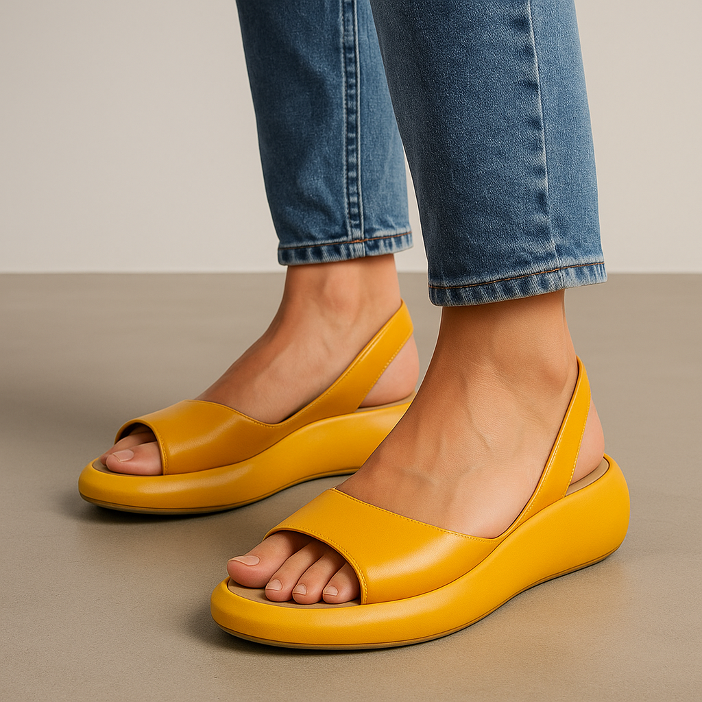 Ellie Women’s Sandals with Open Toe Design and Cushioned Footbed 5