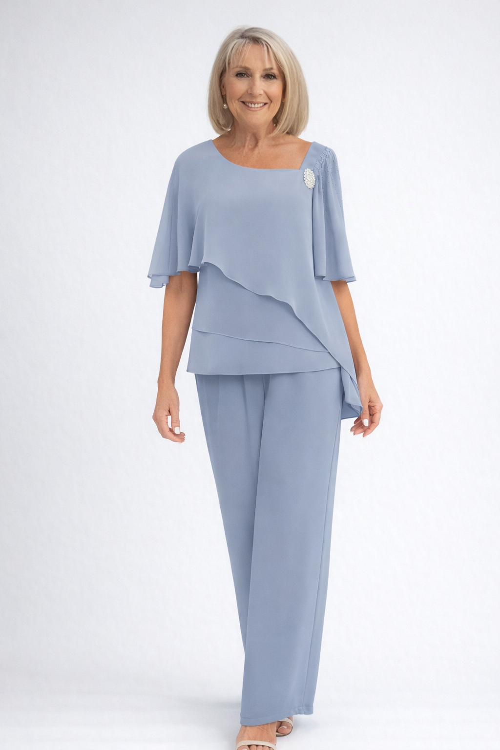 Elysia Women's Pant Suit with Two-Piece Coordinated Design and Flattering Fit 0