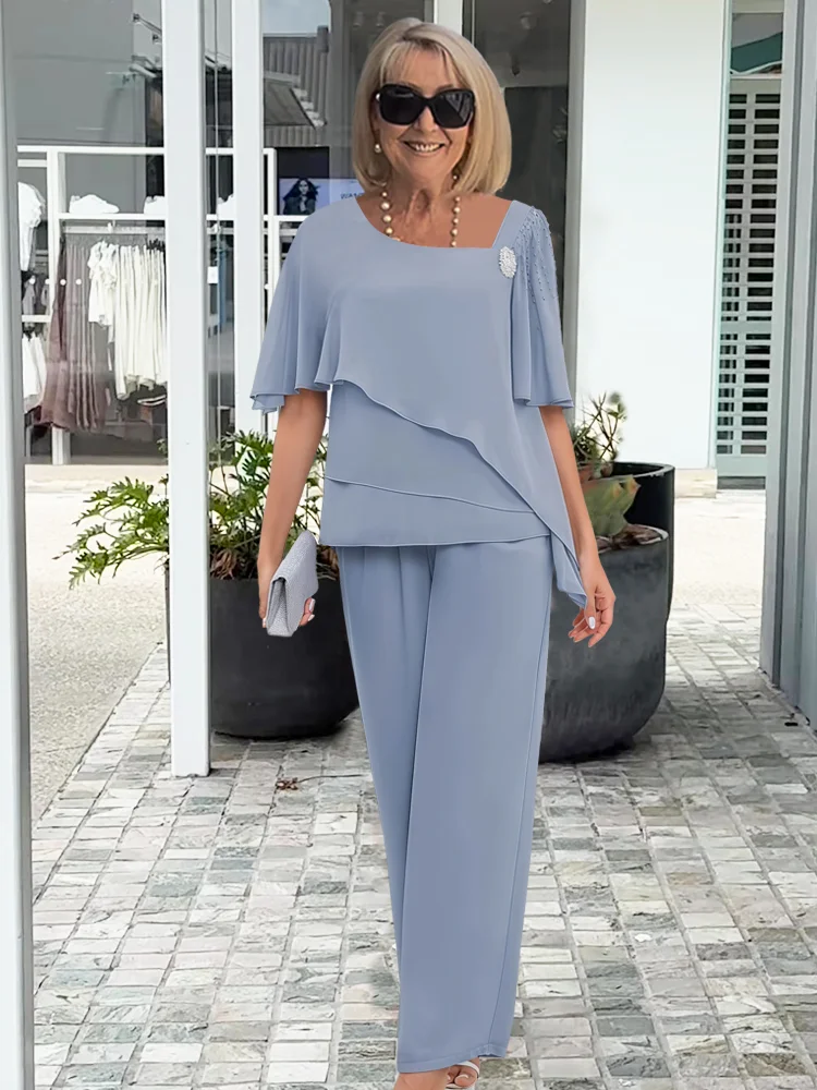 Elysia Women's Pant Suit with Two-Piece Coordinated Design and Flattering Fit 2