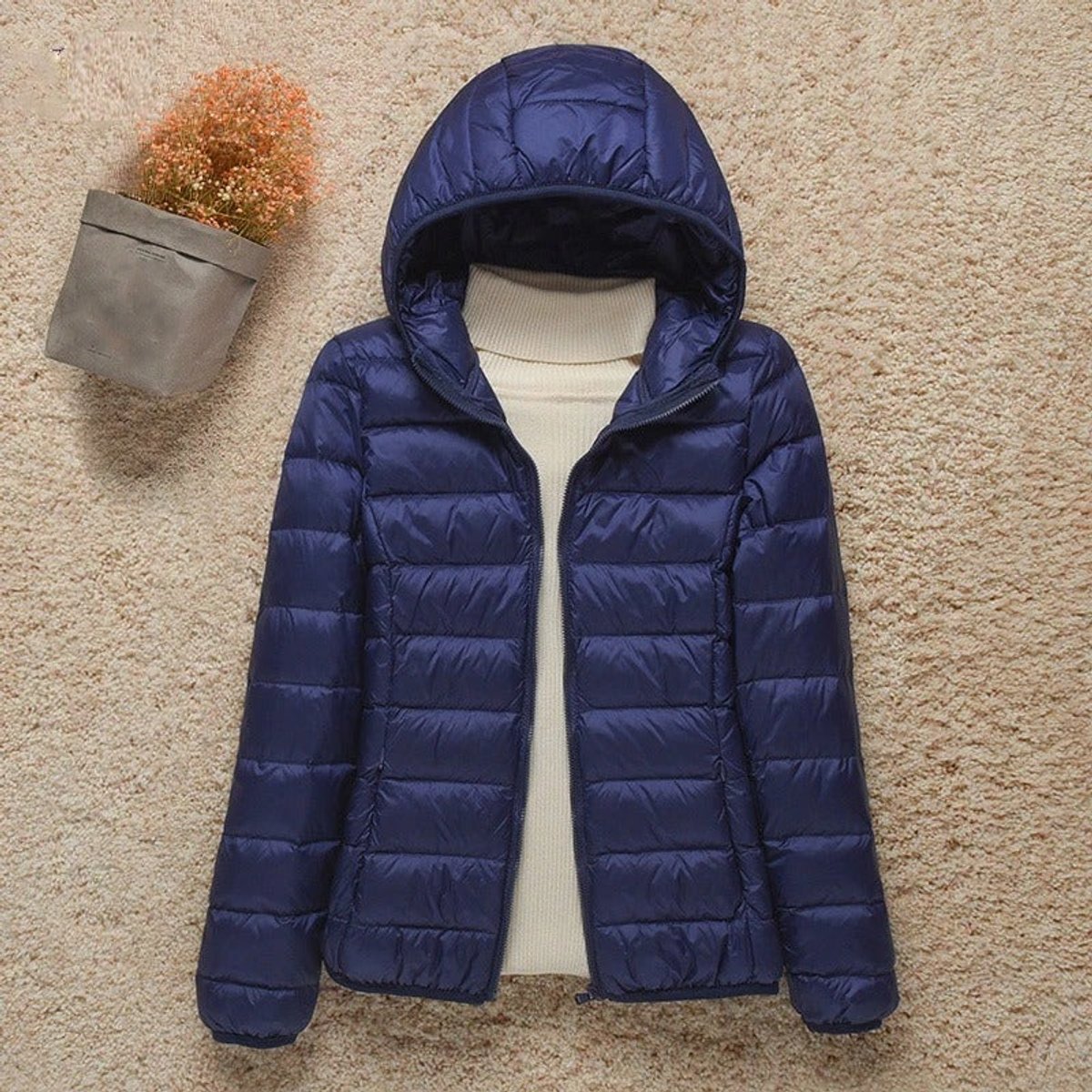 Elysia Women's Quilted Puffer Jacket | Lightweight, Packable Hooded Coat 1