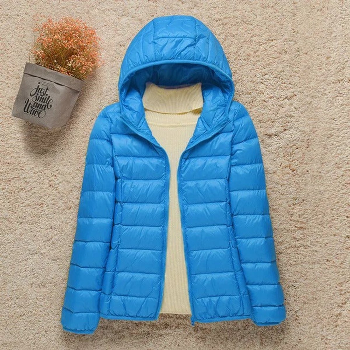 Elysia Women's Quilted Puffer Jacket | Lightweight, Packable Hooded Coat 2
