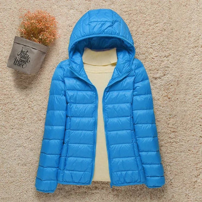 Elysia Women's Quilted Puffer Jacket | Lightweight, Packable Hooded Coat 2