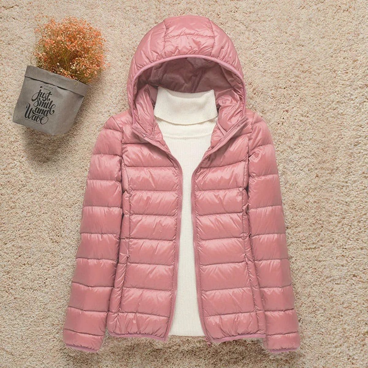 Elysia Women's Quilted Puffer Jacket | Lightweight, Packable Hooded Coat 4